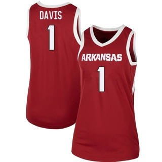 Johnell Davis Replica Women's Arkansas Razorbacks Cardinal Basketball Jersey