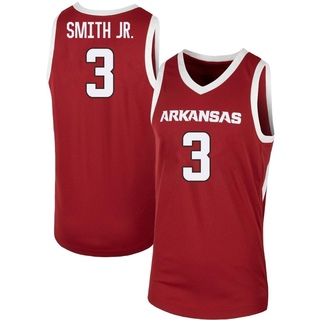Top Players College Basketball Jerseys Men's #3 Nick Smith Jersey Arkansas Razorbacks White